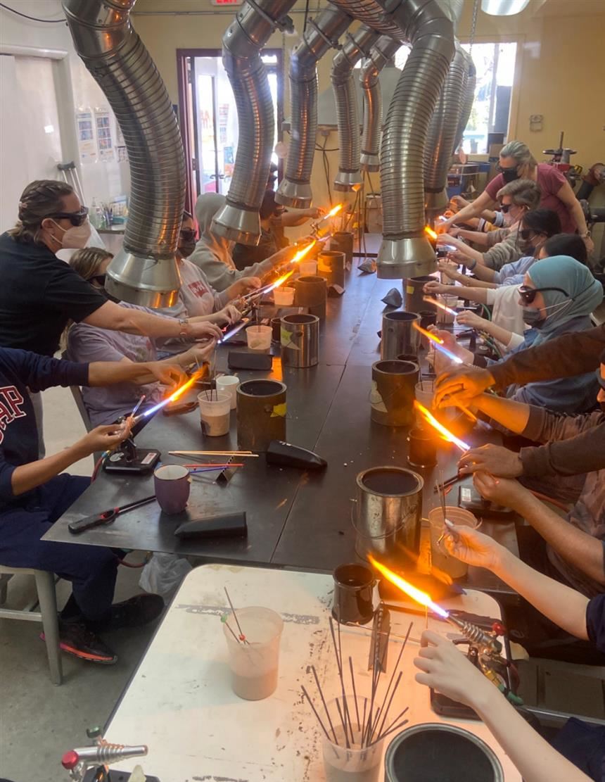 GlassRoots forge; photo credit: Ms. Czepiel